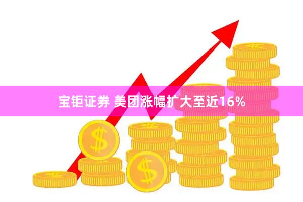 宝钜证券 美团涨幅扩大至近16%