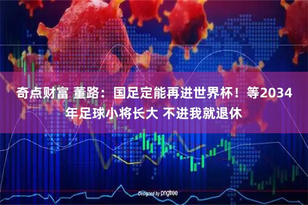 奇点财富 董路：国足定能再进世界杯！等2034年足球小将长大 不进我就退休