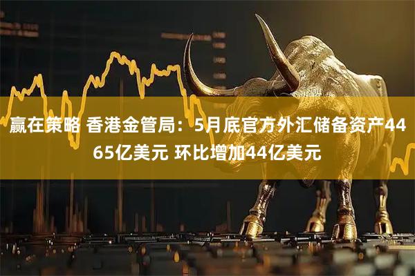 赢在策略 香港金管局：5月底官方外汇储备资产4465亿美元 环比增加44亿美元